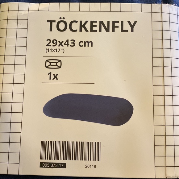 TÖCKENFLY
Pillowcase for ergonomic pillow, dark blue, 11x17 " - Picture 5 of 5